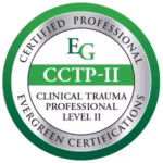 Jennifer L Zauner, LCSWR certification badge as a Clinical Trauma Professional level two